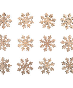 Holz Streuteile Schneeflocke zum Basteln und Dekorieren