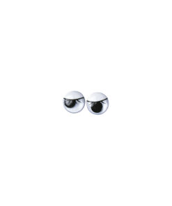 Plastik-Wackelaugen mit Wimpern, 10mm, zum Kleben
