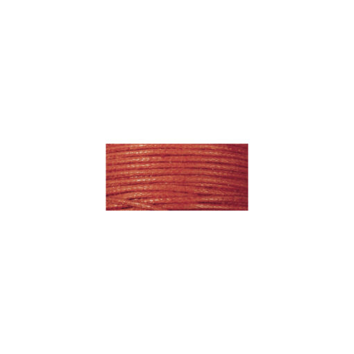 Baumwollkordel, gewachst, 1mm, SB-Karte 20 m, rot