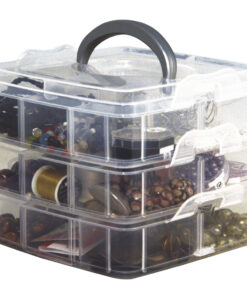 Sortierbox mit Tragegriff und Perlen