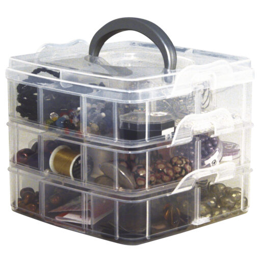 Sortierbox mit Tragegriff und Perlen