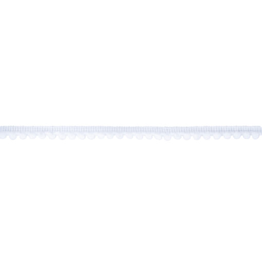 Rayher Mini Pompon-Borte, 3m, weiß