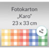 Bastelmappe Karo-Fotokarton, 23x33cm, 10 Blatt