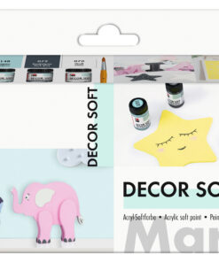 Marabu Acryl-Softfarbe-Set, zum Malen und Basteln