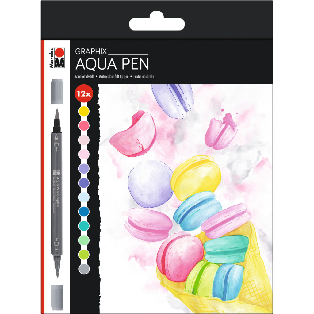 Marabu Graphix, Aqua Pen Ice Baby, 12er Set ➤ ✓