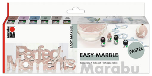 Marabu Starter-Set pastel Easy Marble, zum Marmorieren