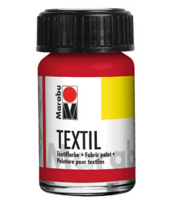 Marabu Stoffmal- und Druckfarbe, für helle Stoffe, 15ml korallenrot