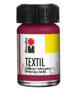 Marabu Stoffmal- und Druckfarbe, für helle Stoffe, 15ml Bordeaux