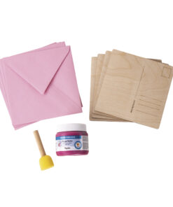 Bastelpackung: Abdruckset Baby, 10 tlg., Box 1Set, pink