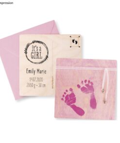 Rayher Abdruckset "Baby", pink, 10-teilig