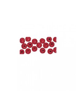 glänzend polierte Holzperlen, rot