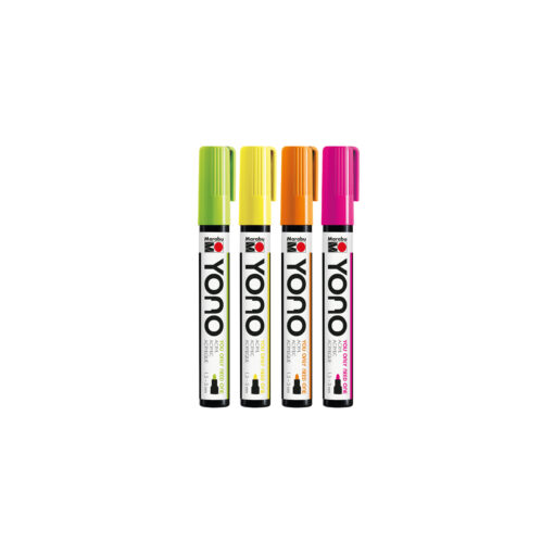 Marabu YONO Acrylmarker, 4er-Set Neonfarben