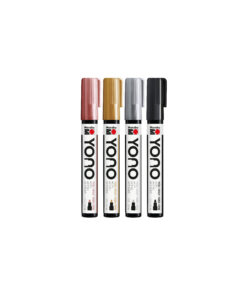 Marabu YONO Acrylmarker Set metallic mit Rundspitze 1,5-3 mm