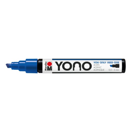 Marabu YONO Marker Dunkelblau, mit Keilspitze, 0,5-5 mm
