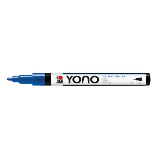 Marabu YONO Marker Dunkelblau, mit Rundspitze fein, 1,5-3mm