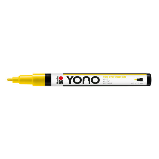 Marabu YONO Marker Gelb, mit Rundspitze fein, 1,5-3mm