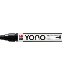 Marabu YONO Marker Schwarz, universelle Rundspitze