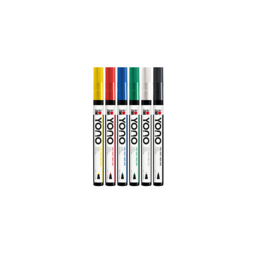 Marabu YONO Acrylmarker Set mit Rundspitze fein, 0,5-1,5mm