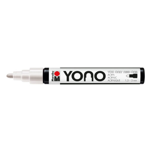Marabu YONO Marker weiß mit Rundspitze, 1,5-3 mm
