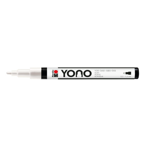Marabu YONO Marker weiß mit Rundspitze fein, 0,5-1,5 mm