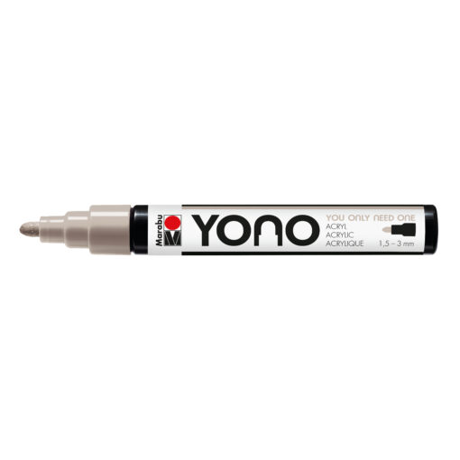 Marabu YONO Marker Warmgrau, mit Rundspitze, 1,5-3 mm