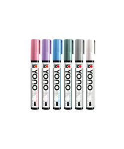 Marabu YONO Marker Pastel, 6-teiliges Farbenset