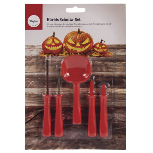 Rayher Schnitz-Set für Kürbisse, 5-teilig