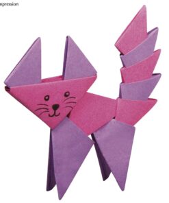 Origami Faltpapier Katze