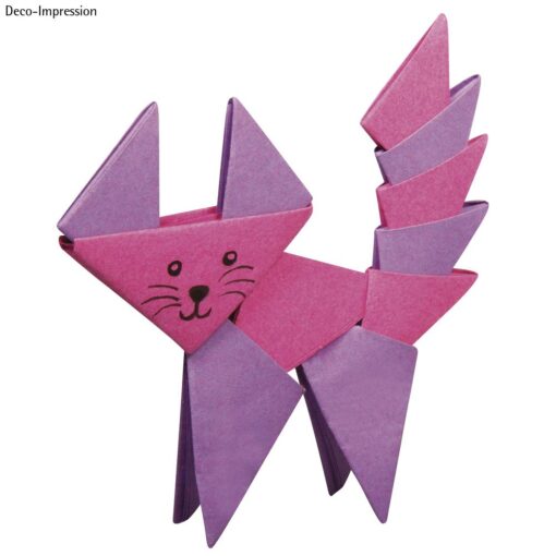 Origami Faltpapier Katze