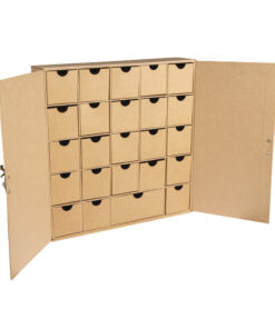 Adventskalender aus Pappmaché, Schränkchen