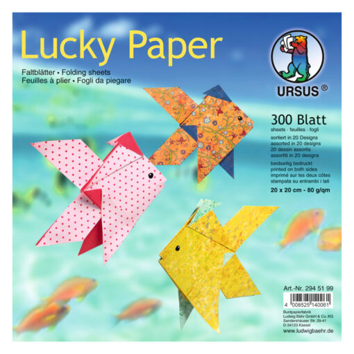 Ursus Faltblätter Lucky Paper, 20 x 20 cm