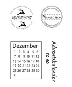 Stempel Clear Advent