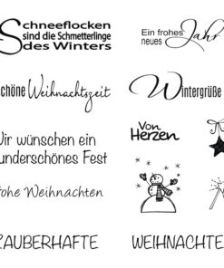 Stempel Clear Weihnachten und Winter