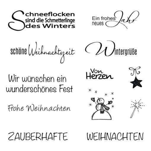 Stempel Clear Weihnachten und Winter