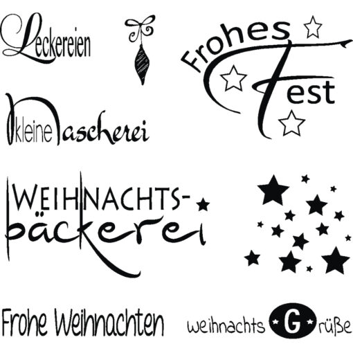 Transparente Stempel, Clear-Stamps, Weihnachten