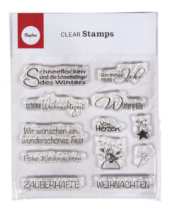 Rayher Clear Stamp Motive Weihnachten