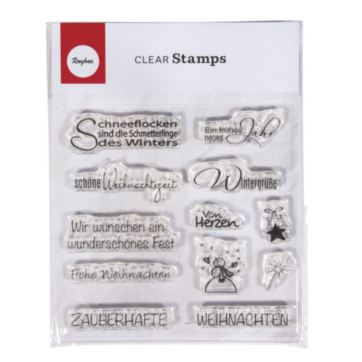 Rayher Clear Stamp Motive Weihnachten