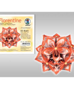 Faltstreifen für Fröbelsterne Florentine Chrysanthemen, 10x10 cm