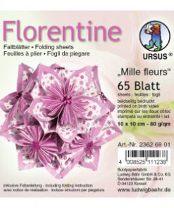 Ursus Faltblätter Florentine Millefleurs, 15x15 cm