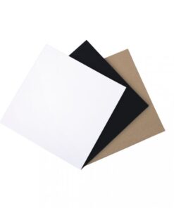 Origami-Faltblätter in Weiß, Kraft und Schwarz