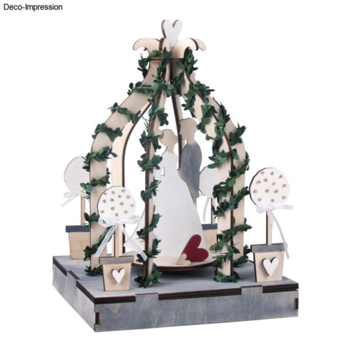 Dekoidee mit 3D-Holz-Bausatz Mr & Mrs