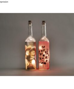 Beleuchtete Leuchtflaschen mit LED