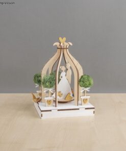 Dekoidee mit 3D-Holzbausatz Mr&Mrs