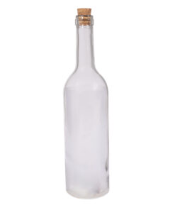 Glas-Leuchtflasche mit Korkverschluß