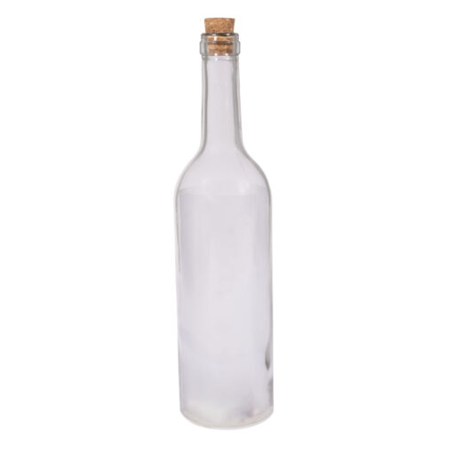 Glas-Leuchtflasche mit Korkverschluß