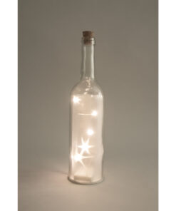 Leuchtflasche mit 3D-Sterneffektfolie