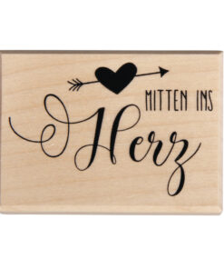 Stempel "Mitten ins Herz"