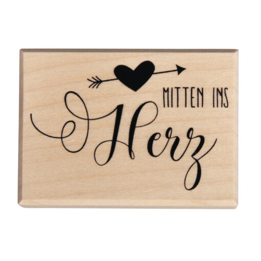 Stempel "Mitten ins Herz"