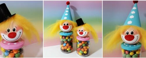 Clown für bunte Süßigkeiten