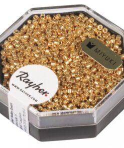 Miyuku Delica-Rocailles, 1,6mm, metallic gold
